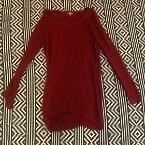 Knitted Burgundy Sweater Size Small